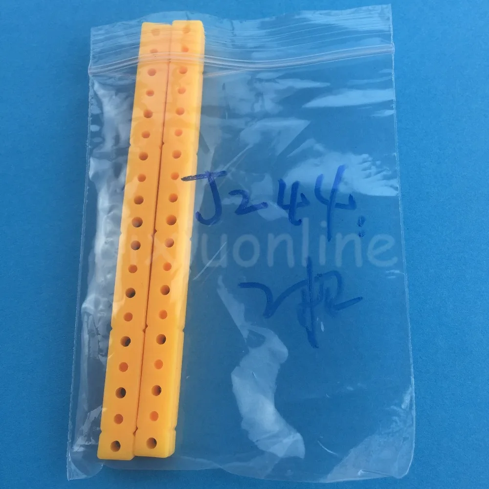 2pcs J244Y Yellow Color 95mm Plastic Stick Multi-aperture Plastic Connect Rod DIY Model Car Frame Stick