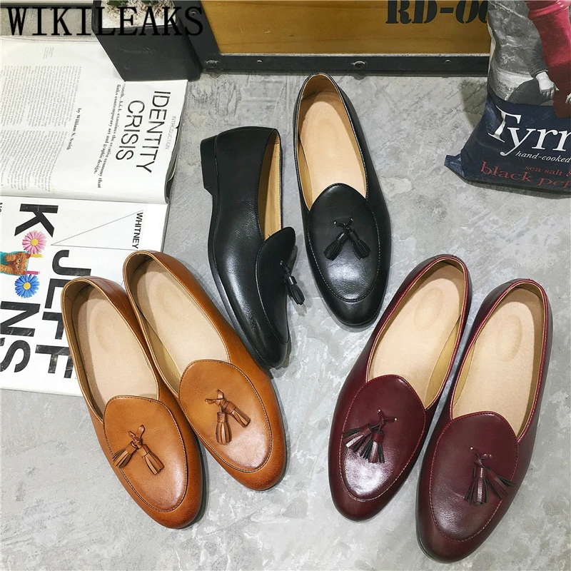 Italian Brand Men Shoes Formal Loafers Men Dress Shoes Oxford Sepatu Slip On Pria Wedding Men Shoes Elegant Chaussure Homme Bona