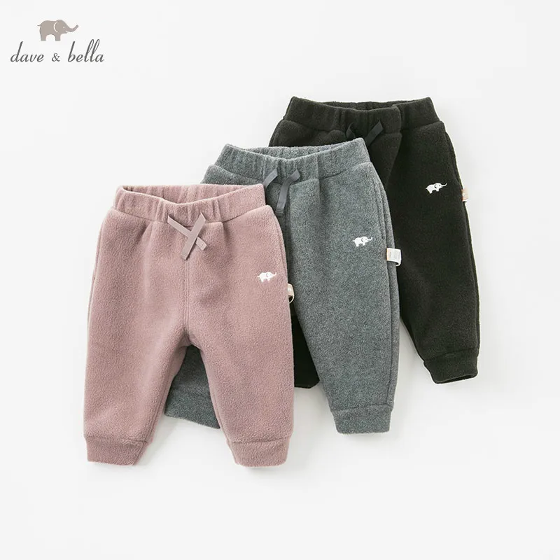 DB9459 dave bella inverno autunno bambino unisex pantaloni stampati bambini pantaloni a figura intera pantaloni bambino neonato