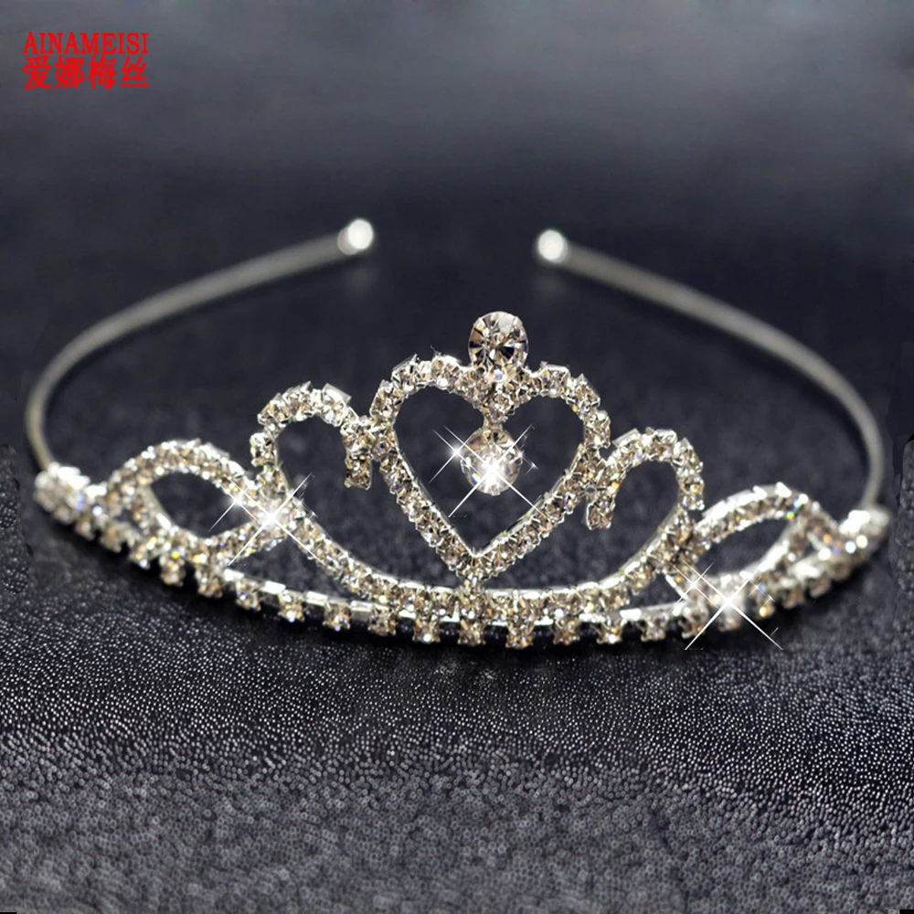 AINAMEISI New 7 style Princess Crown Headband Tiara Crystal Wedding Hair Jewelry Bride HairBand Headpiece Decoration