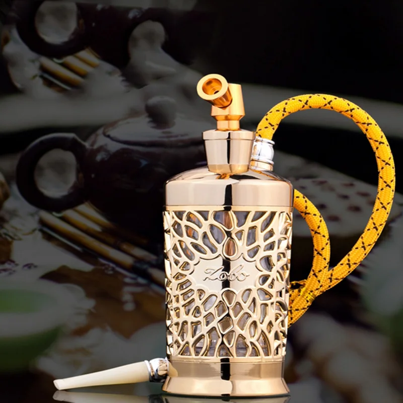 Fashion Delicate Pipe Shisha Hookah Full Set of Smoke Double Filtration Filters Can Be Cleaned Hookahs Pipes Narguile Smoking