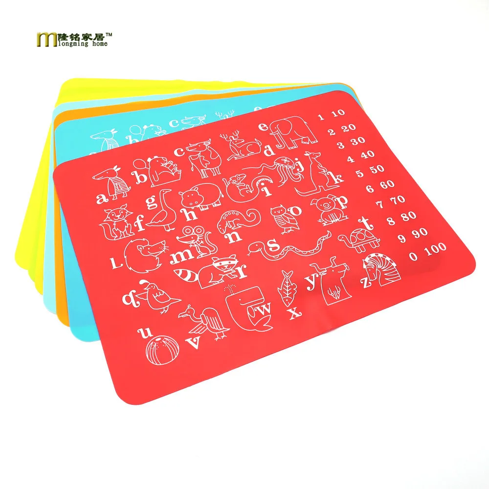 1PC Animal alphabet pad thickening heat insulation Western food mat oven refrigerator special baking placemat LB 314