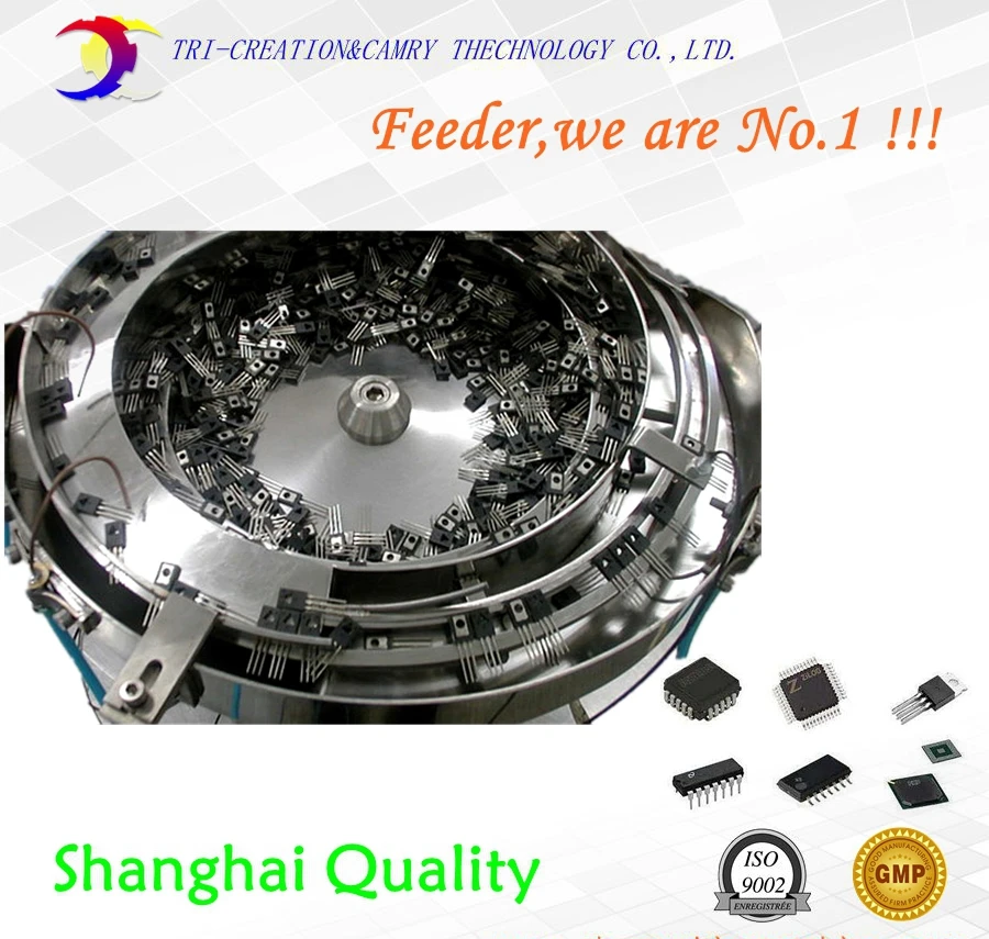 electronic chip vibratory bowl feeder/sorter,SUS304 automatic electronic part vibration bowl feeder 550mm customizable