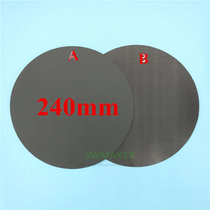 

240mm Round Magnetic adhesive Print Bed Tape Print Sticker Build Plate Tape FlexPlate A+B for DIY Kossel/Delta 3D Printer parts