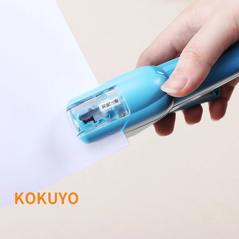 Japan KOKUYO Harinacs Staple-Free Stapler Large Creative Staple-less Manual Stapler Office Stationery Safe Easy Use