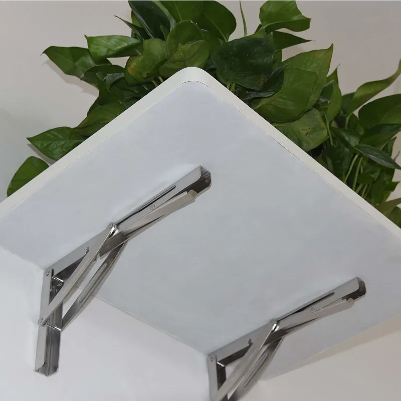 2pcs 12\'\' Table Bracket Stainless Steel Wall Mounted Folding Table Shelf Support Bracket for home marine boat yacht accessories