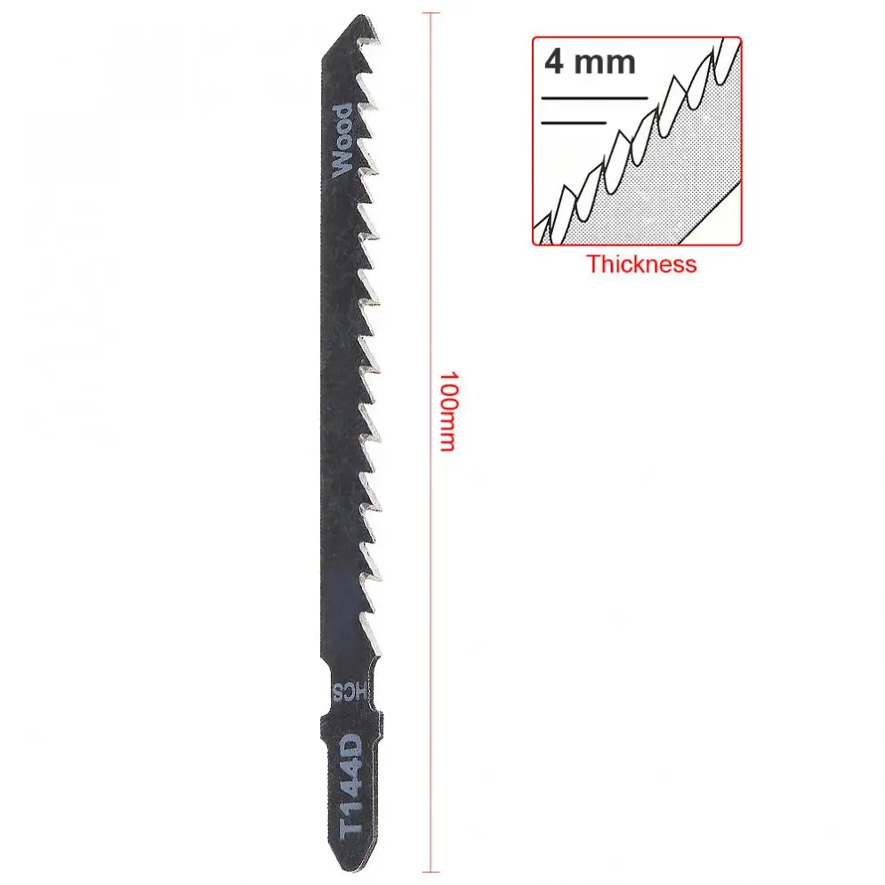 5 Buah/Lot T144D 100Mm Baja Karbon Tinggi Reciprocating Jig Saw Quick-Cutting Saw Blade untuk Kayu/Piring/Pemotongan Plastik