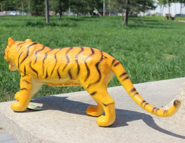 Simulasi Lembut Hewan Liar Cetakan Mainan Anak-anak Pendidikan Harimau Singa Badak Gajah Figur Action Figure