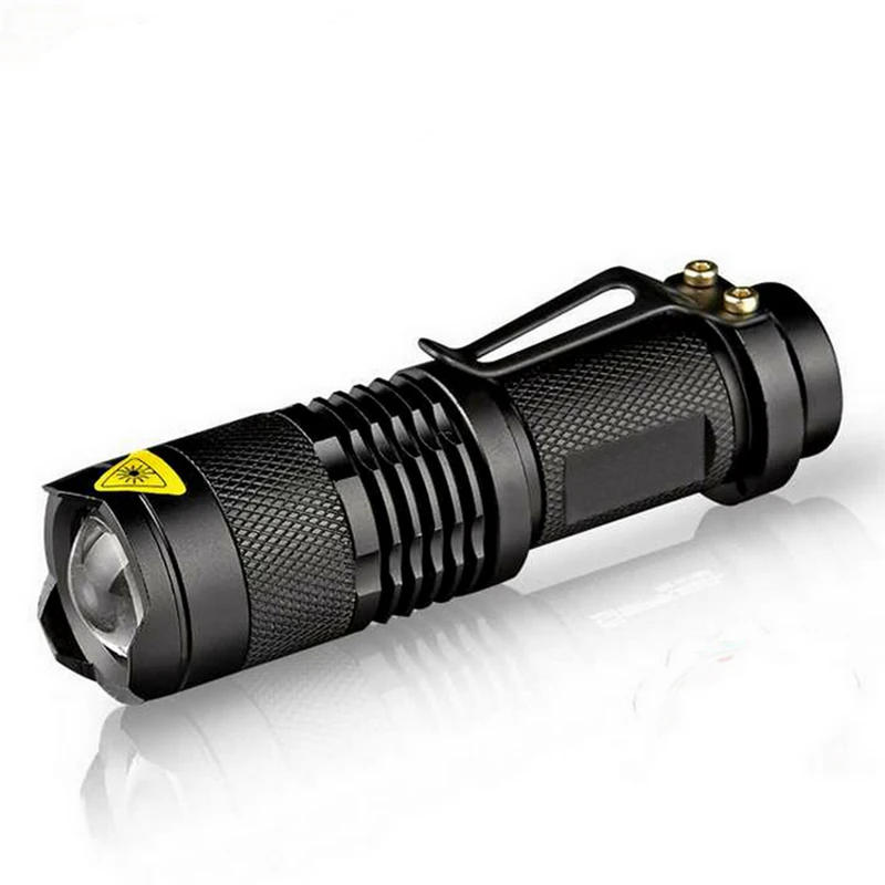 Waterproof Led Flashlight Q5 2000lm 3 Modes Zoomable Hot sale Self Defense no tazer shock Mini Flash Light Torch Penlight