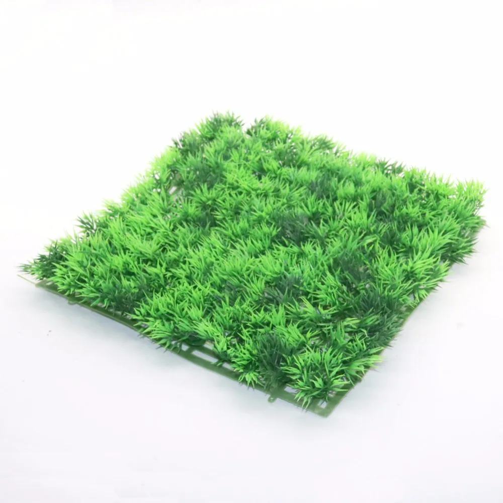 Aquarium Ornament Decorations High Simulation Of Water Lawn ABS Green Plastic Fish Tank Landscape Plants