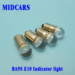 LED電球,6v,t4w,ba9s,e10,12v,インジケーターライト,2smd,2835,元帳チップ,24Vリアランプ,10個