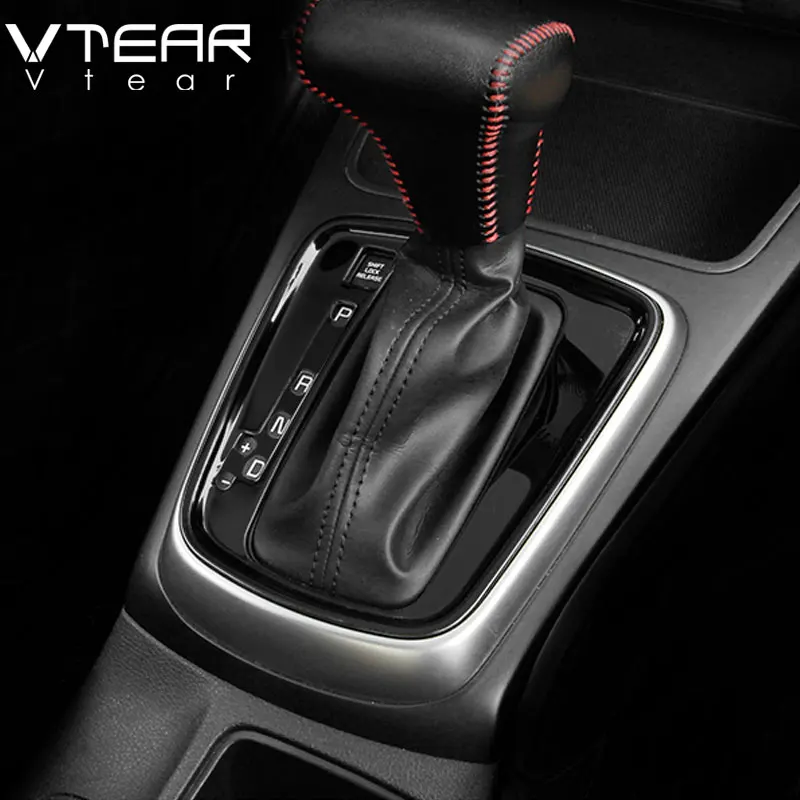 Vtear For Kia Rio 4 X-Line Gears frame cover interior panel circle decorative chrome car-styling Mouldings Accessories part 2017