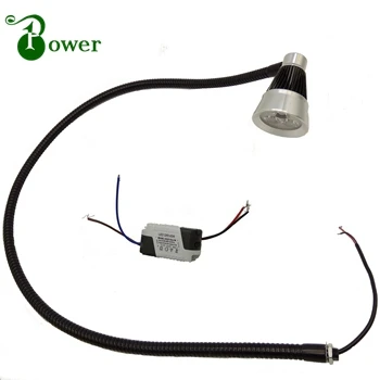 LONG FLEXIBLE GOOSENECK 3W LED LIGHT FOR CNC MACHINE