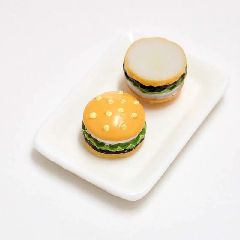 5Pcs Mini Hamburger Supplement Charms Filler Addition for Slime DIY Polymer Accessories Toy additives for slimes for Kids