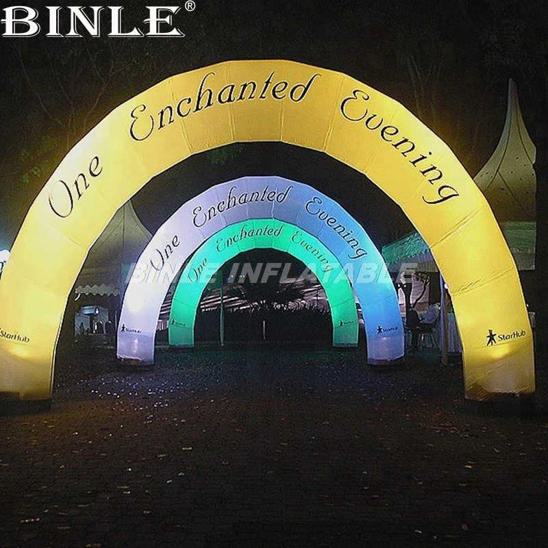 

Custom LED giant inflatable advertising arch start finish/inflatable running arch arch for marathon