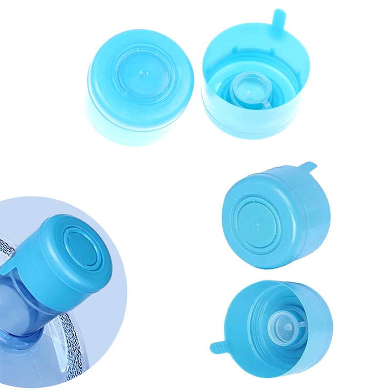 5Pcs/lot 5 Gallon Water Bottle Snap On Lids Non Spill Reusable Replacemet Water Bottle Caps Anti Splash Peel Off Tops