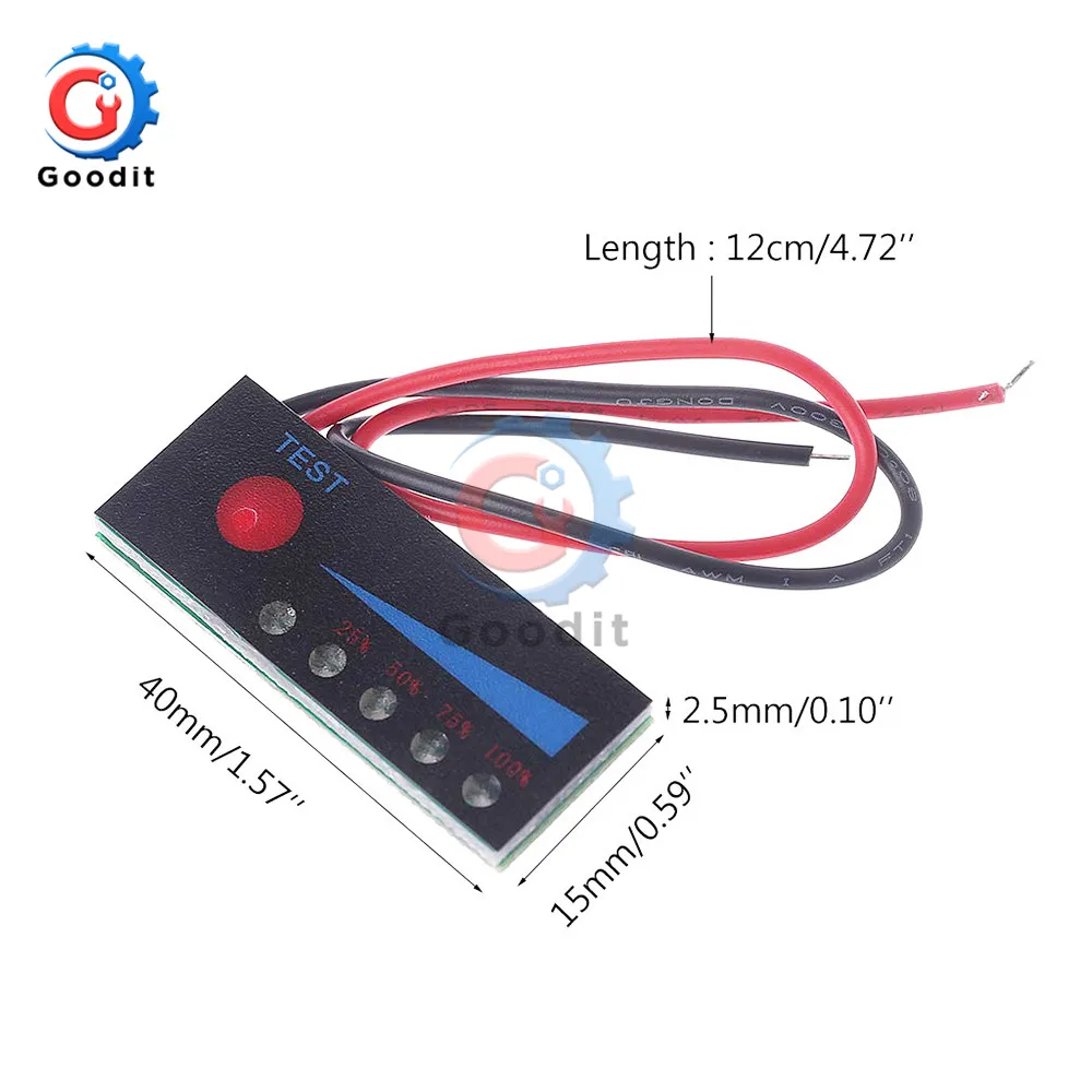 1S 2S 3S 4S 5S 6S 7S 18650 Li-ion Lipo Lithium 12V Acid Battery Level Indicator Tester LCD Display Meter Module Capacity