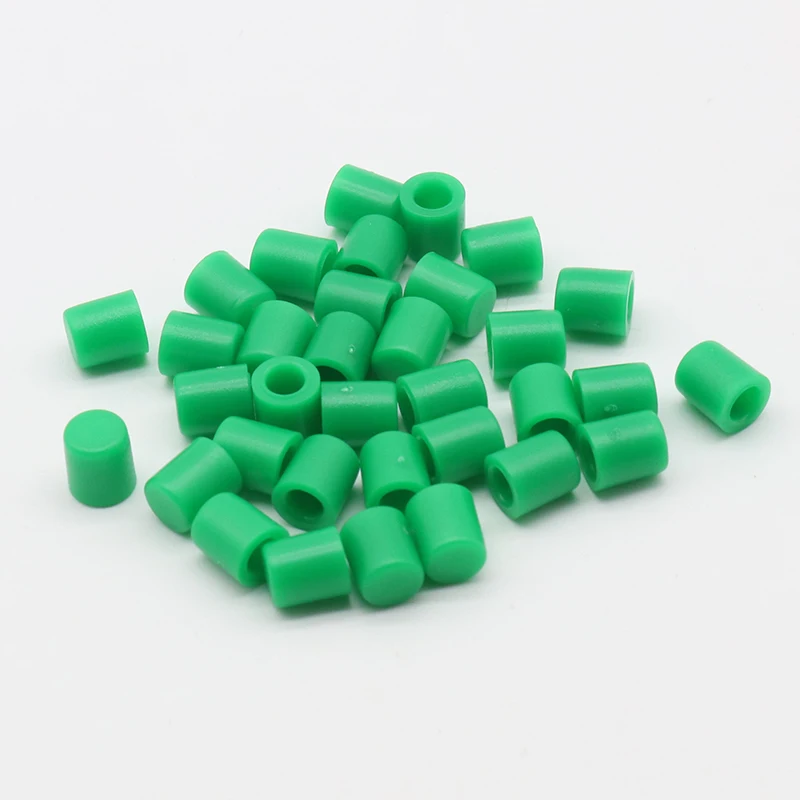 100pcs/lot Green Plastic Cap Hat G62 for 6*6mm Tactile Push Button Switch Lid Cover