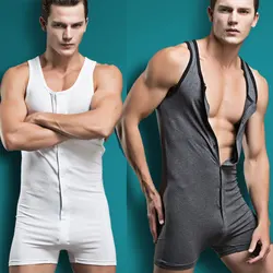 Sexy Undershirt Men bodysuit body cotton lycar Man jumpsuit wresting Suit Undershirts tight shaper boy exotic club jumpsuit