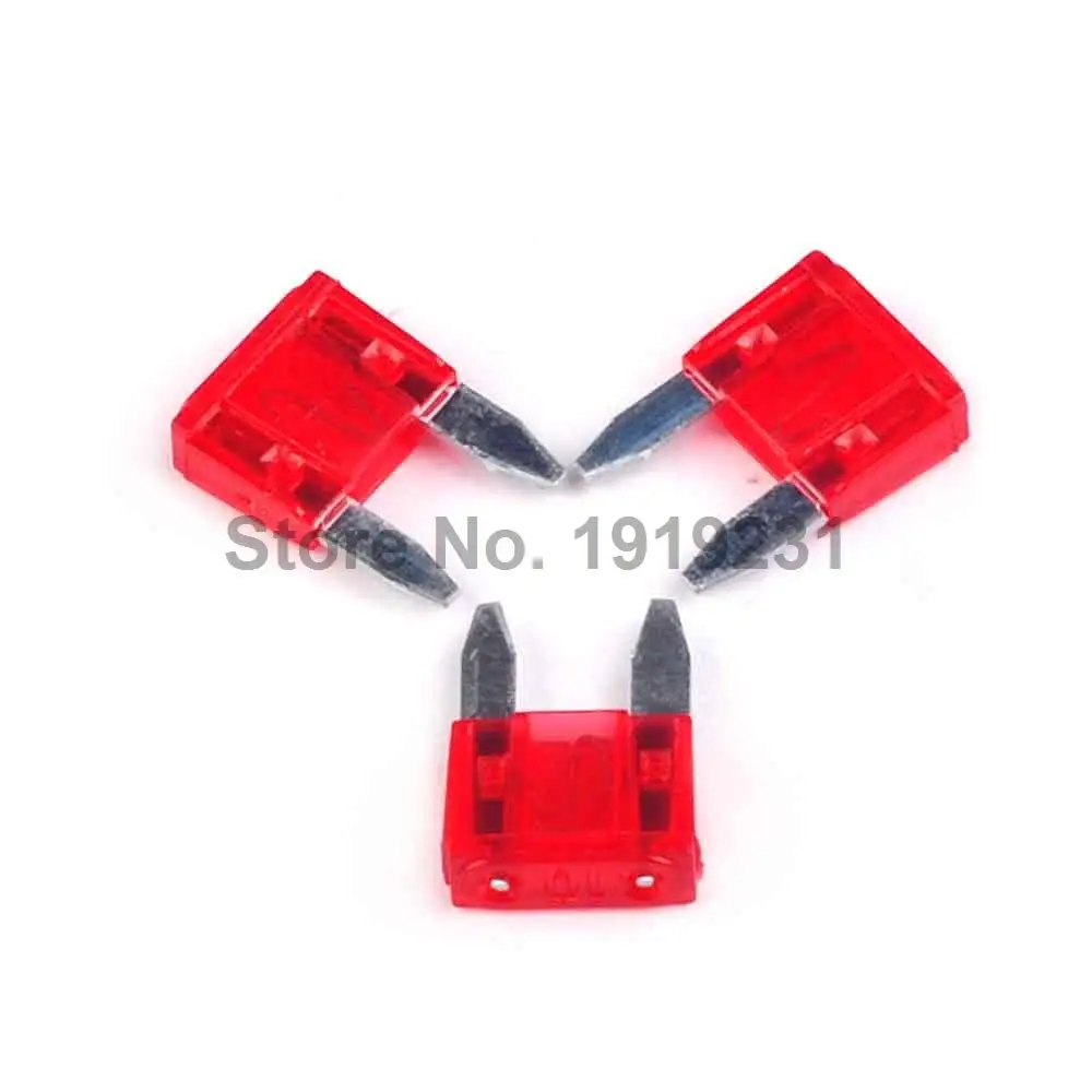 20PCS 10A ATM Mini Fuse Auto Car Boat Motorcycle Blade