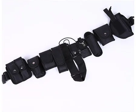 

Tactical Gun Belt Bag Police Equipment System 10 in 1 Multi-functional Police Utility Guard Belt Pouch Set Holster Modular Bag