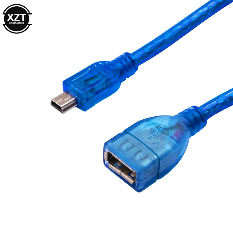 Adattatore cavo USB 2.0 femmina a Mini USB maschio 5P cavo dati porta OTG V3 per Tablet Audio per auto per altoparlante a tromba MP3 MP4 più recente