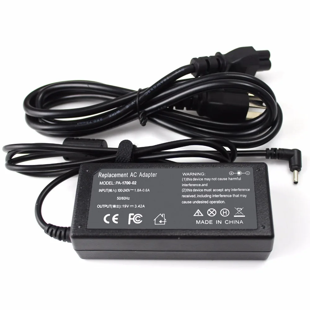 AC Adapter Charger 19V 3.42A for Acer Chromebook 15 14 13 11 R11 CB3-111 C720