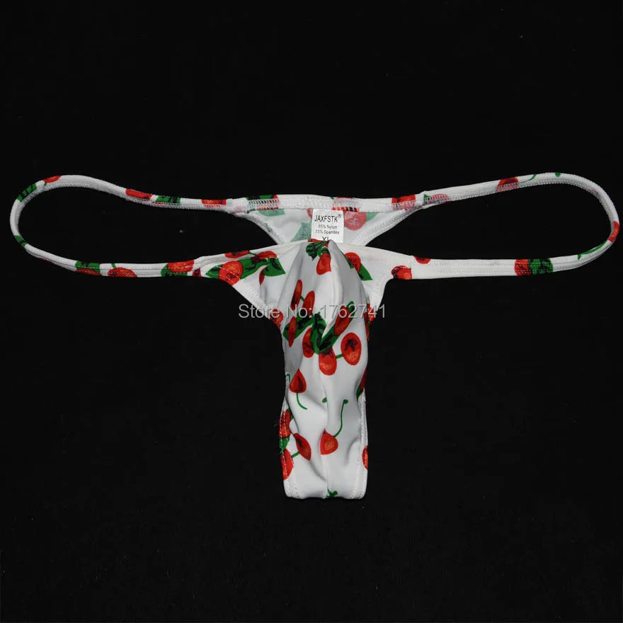 

Sexy Mens Underwear Male G-String T-Back Cartoon Tangas Lingerie Colourful Printed Micro Thong