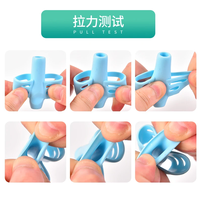 3pcs Two-Finger Grip Silicone Baby Learning Writing Tool Writing Pen Writing Correction Device Children Stationery Gift