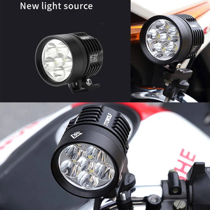 For BMW F800GS Motorcycle LED Auxiliary Fog Light Assemblie Driving Lamp 60W Headlight Universal For BMW R1200GS/ADV