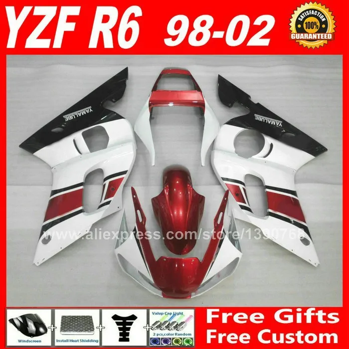 OEM replace Fairings kit for 1998 - 2002 YAMAHA YZF R6 plastic parts 1999 2000 2001 98 99 00 01 02 fairing kits Z3CG