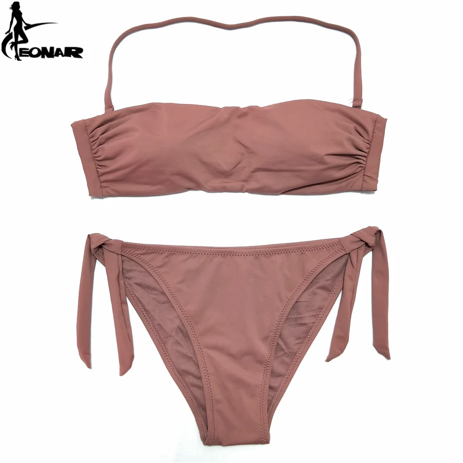 EONAR Bandeau Bikini 2022 Baju Renang Wanita Set Bikini Brasil Push Up Pakaian Renang Wanita Pakaian Mandi Maillot De Bain Renang