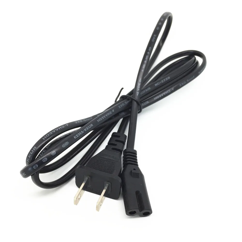 Ue/eua plug 2-dente cabo de alimentação ac cabo de ligação para canon pixma impressora scanner fax adaptador ac