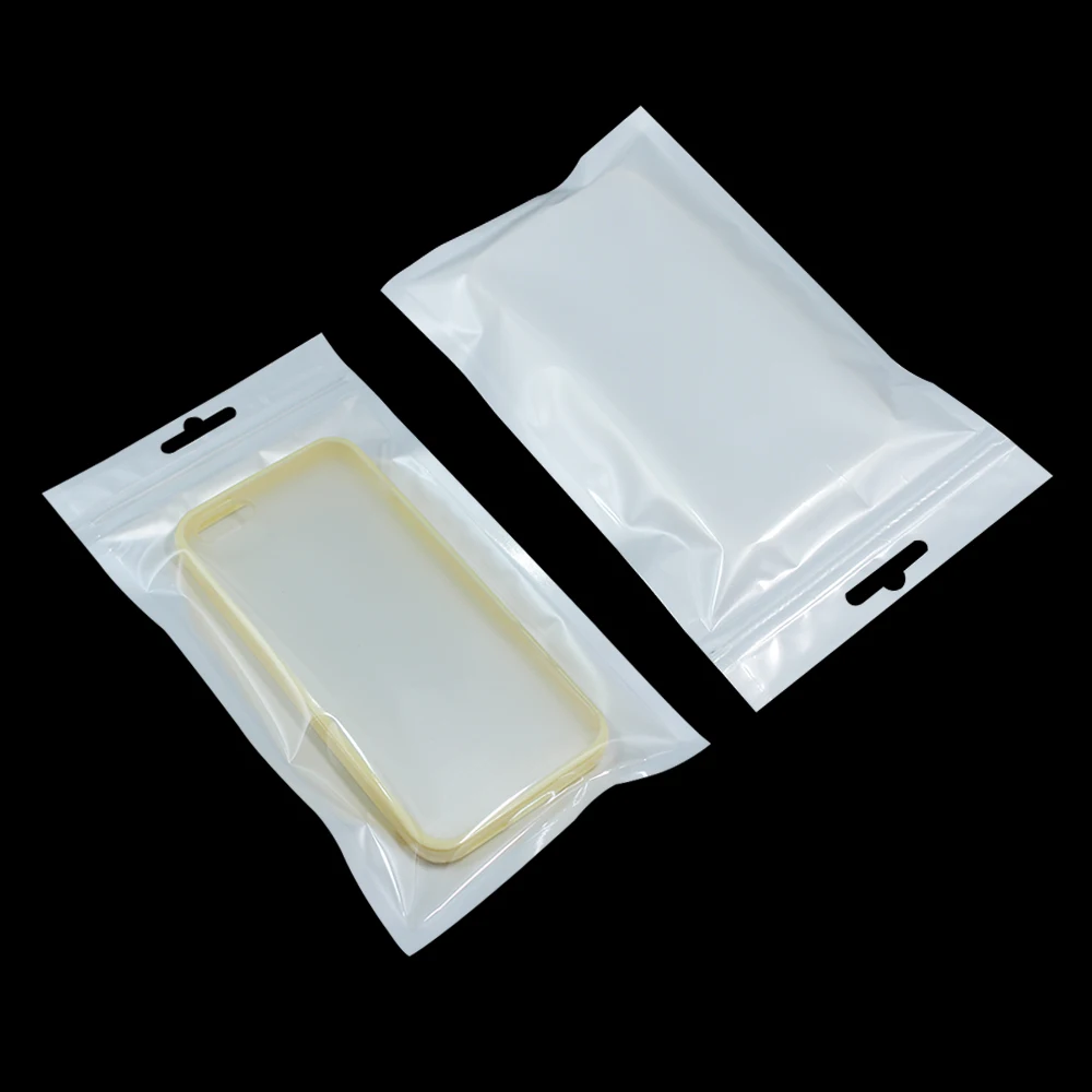 Wholesale White/Clear Cell Phone Case Plastic Storage Packaging Poly Bag FOR Case for iPhone 6 5S 5 4S 4 Samsung Galaxy S6 S5 S4