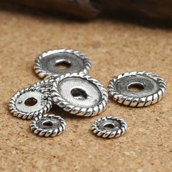 Real 925 silver jewelry beads jewelry spacers sterling silver Beads jewelry findings buddhist mala's spacers
