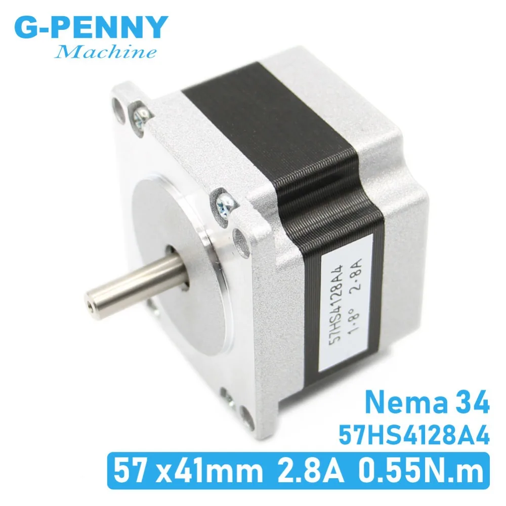 G-penny NEMA23 Hybird Stepper Motor 57x41mm 2.8A 0.55N.m 78Oz-in Nema 23 4 wires For CNC machine 3D printer