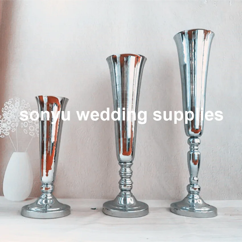 

New style Metal Candle Holders Flower Vase Rack Candle Stick Wedding Table Centerpiece Event Road Lead Candle Stands senyu25