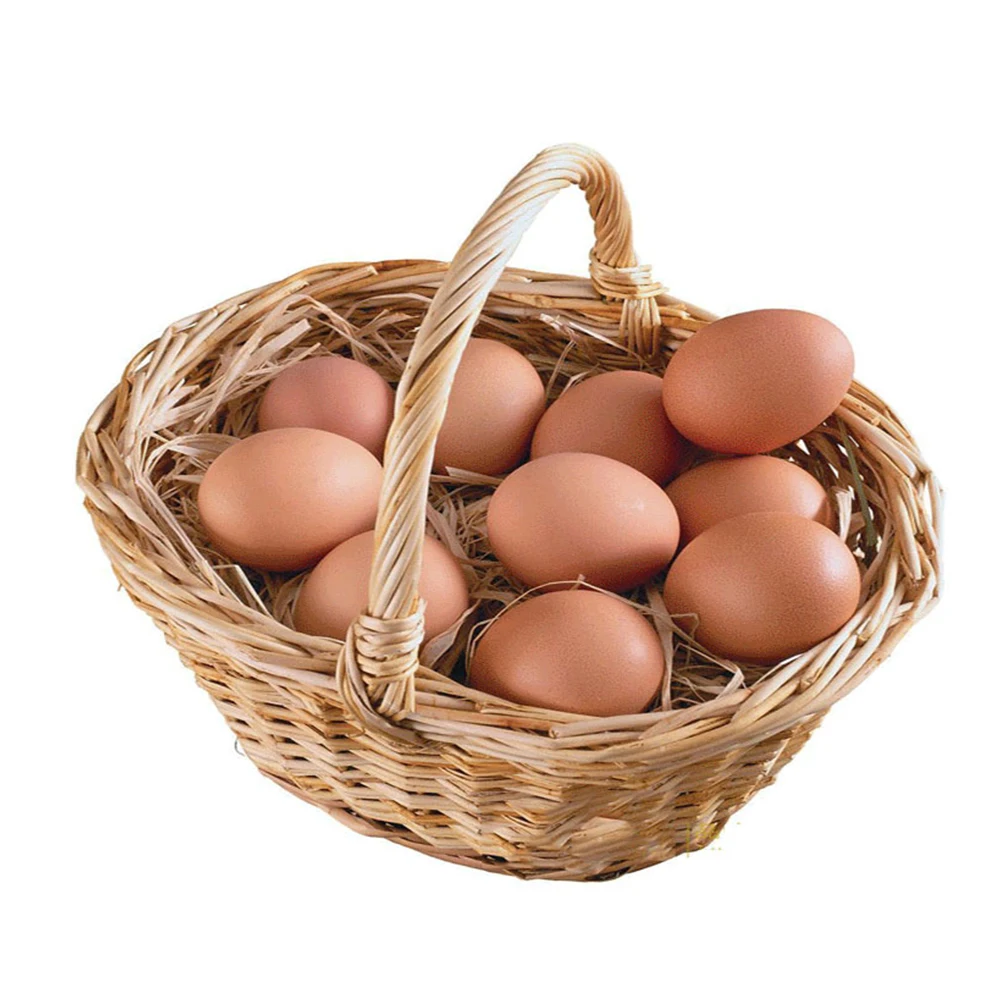 1 Pc Fake Eggs Nest Egg Layer Coop Hatch Incubation Breeding Wooden Eggs (35g)Rubber Toy Egg for Painting