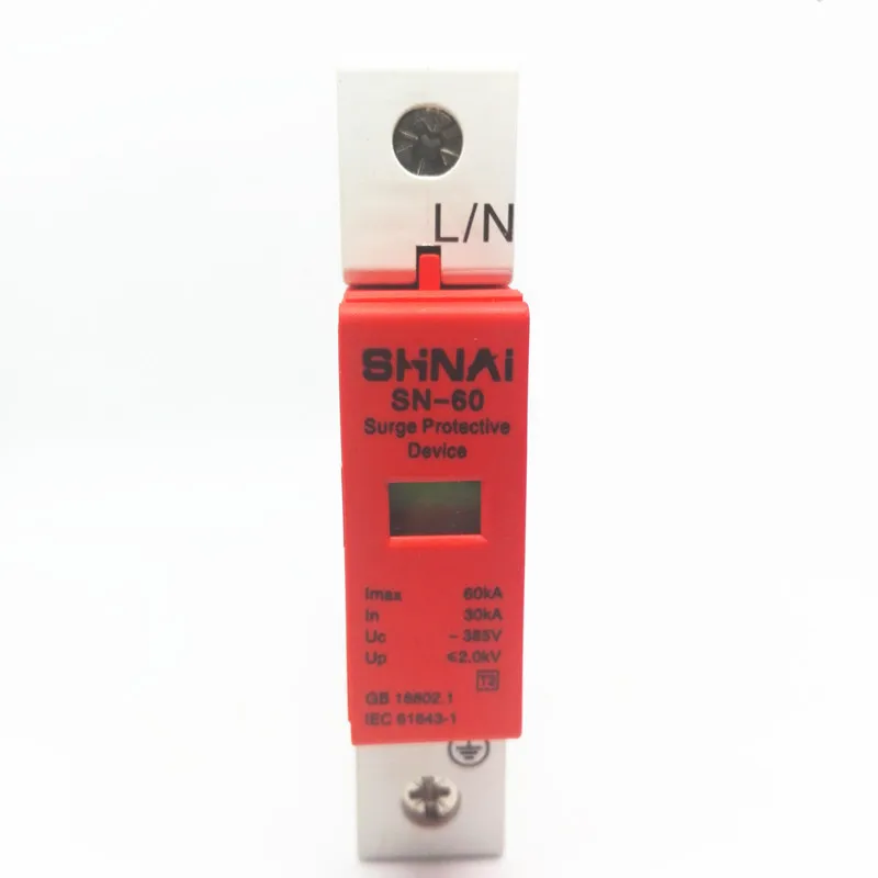 SPD 30-60KA 1P surge arrester protection device electric house surge protector D ~385V AC