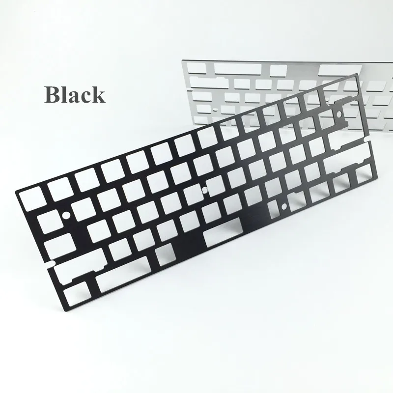 CNC Mekanik Papan Ketik Anoda Aluminium Gambar Pencegahan Plat Posisi Mendukung ISO ANSI untuk GH60 Pcb 60% Keyboard DIY