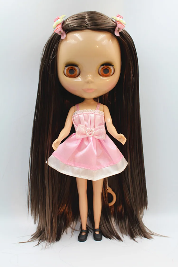 

Кукла Blygirl с коричневыми волосами, кукла с телом Blyth, модная Кукла для макияжа, модная Кукла с мышцами пшеницы