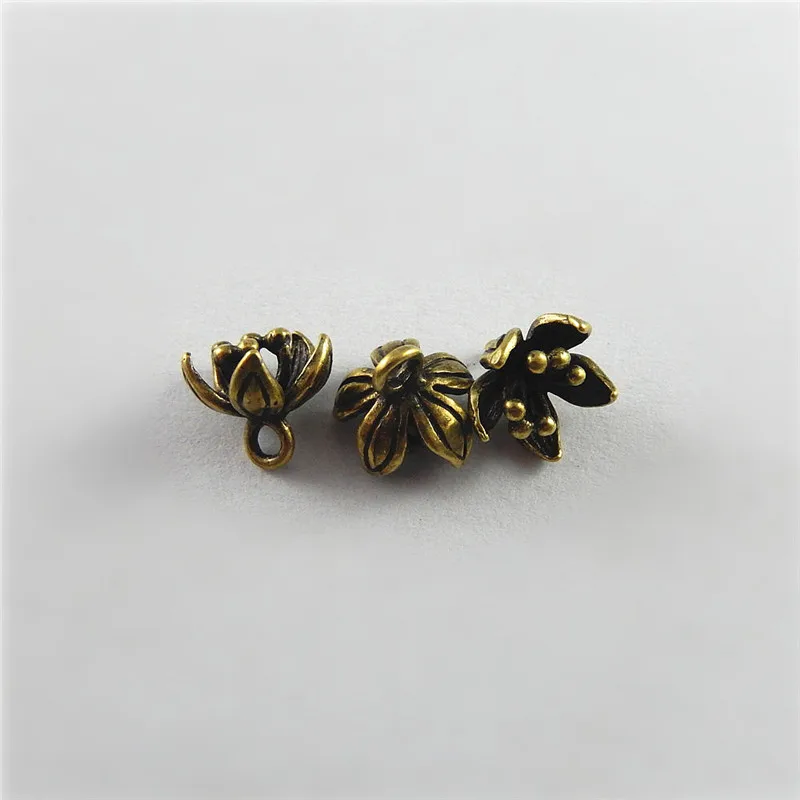 

10 шт. GraceAngie античная бронза имитация водяной лилии стиль Подвески Украшения и аксессуары из меди брелок Декор 9*8*8 мм