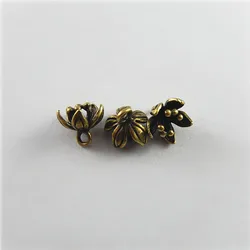 10pcs GraceAngie Antique Bronze Imitation Water Lily Style Pendant Charms Copper Jewelry Accessories Key Chain Decor 9*8*8mm