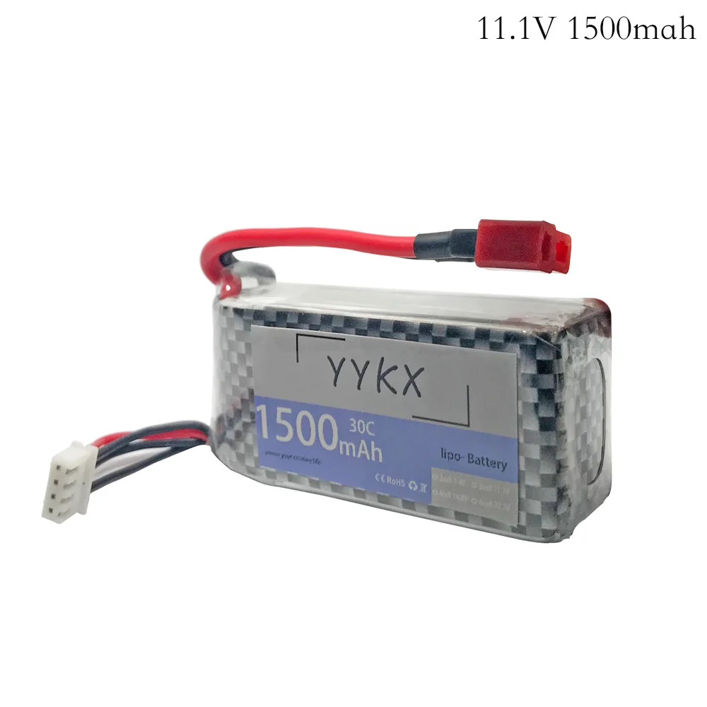 11.1v 1500mAh 30C High Power LiPo Battery T/XT60/Plug 11.1 v 1500mah Rechargeable Lipo Battery For RC Car Airplane Helicopter