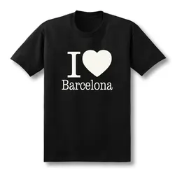 Summer Love Barcelona T-Shirt da uomo creativa T-Shirt da uomo 2019 nuova manica corta O collo in cotone Casual Top Tee