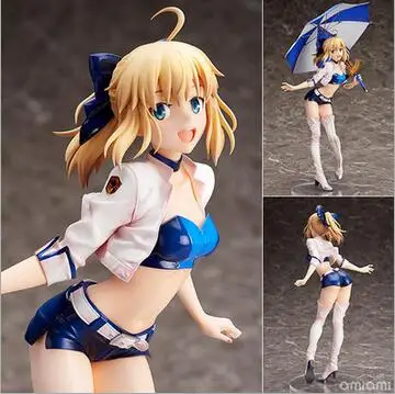 NEW hot 25cm fate/stay night Racing girl saber Artoria Pendragon (Lily) action figure toys collection Christmas gift doll