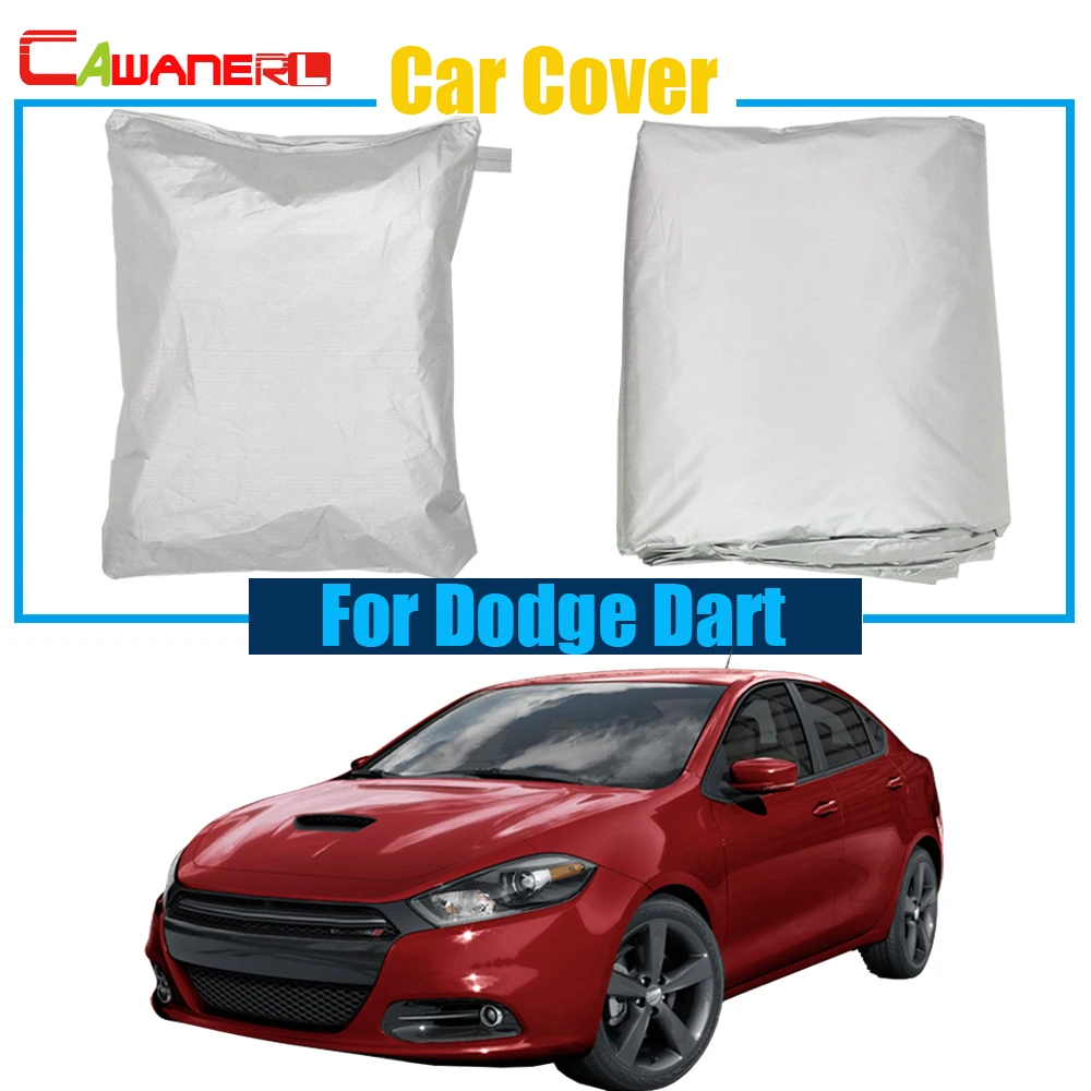 

Cawanerl All Weather Suitable Car Cover Rain Snow Sun Resistant Cover Anti UV Dustproof For Dodge Dart