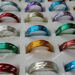 200pcs Whole Jewelry Ring Lots Hot Sale Nice Pretty Multicolor Aluminum Alloy Rings Good Quality LB098  Free Shipping