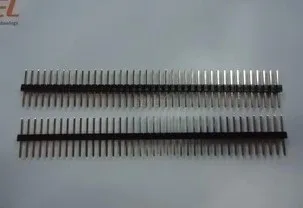 

Free shipping 50pcs/lot Single Row Pin 2.54MM 1 * 40P the total length 14MM sides separator is in the middle