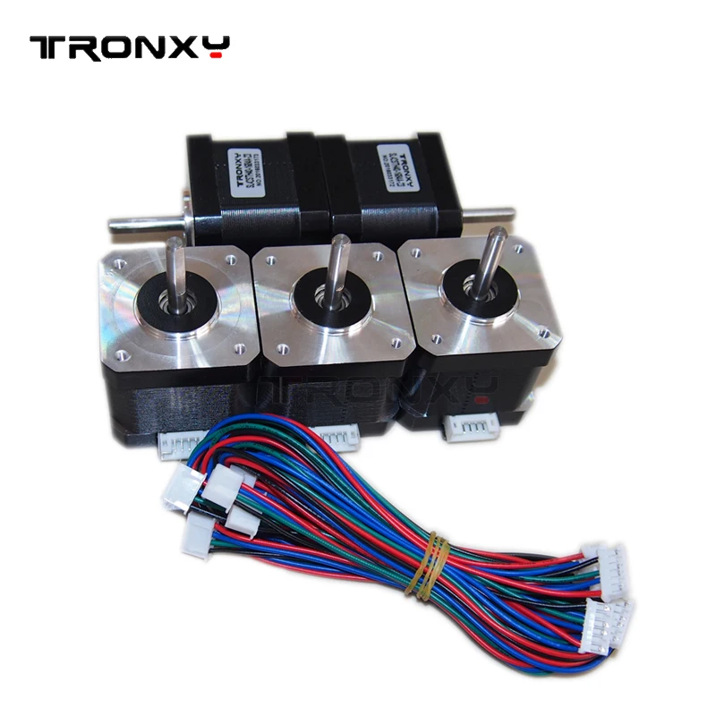 Stepper Motor 5 Pcs For Titan Extruder 3D Printer Motor with Wire Kit